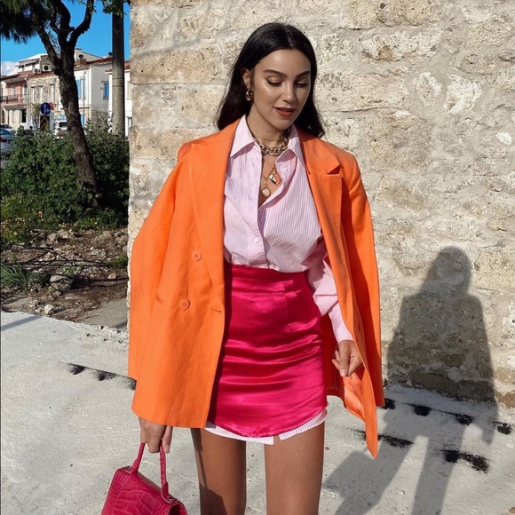 Zara satin effect skirt - Picture 13 of 16